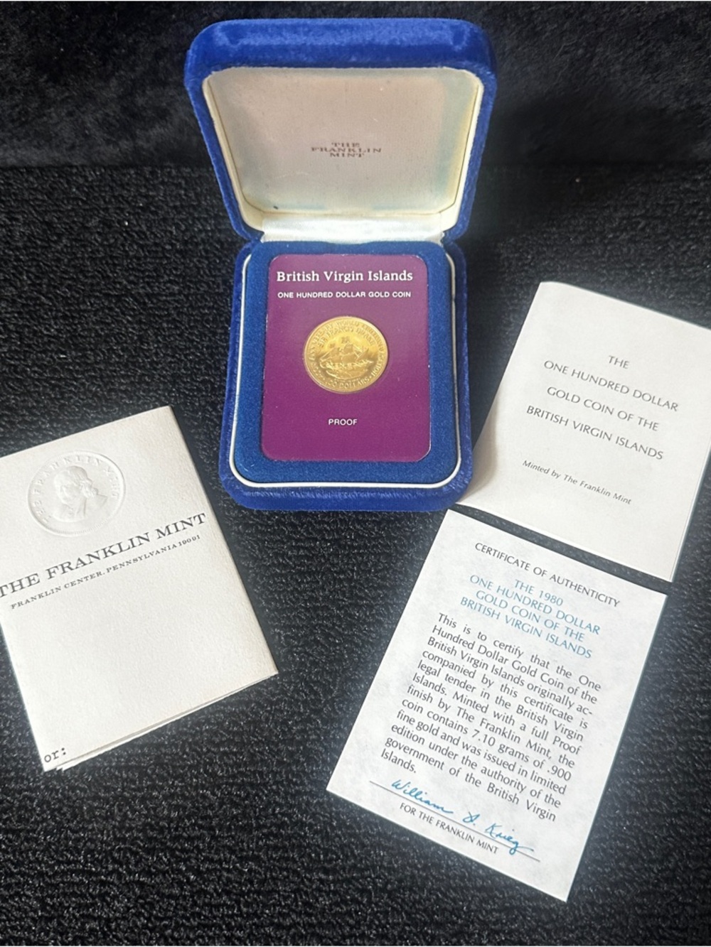1977 Panama 100 Balboa Gold Coin